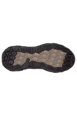 Skechers – Santoro Hopkins – Braune Slip-On-Stiefeletten aus Leder