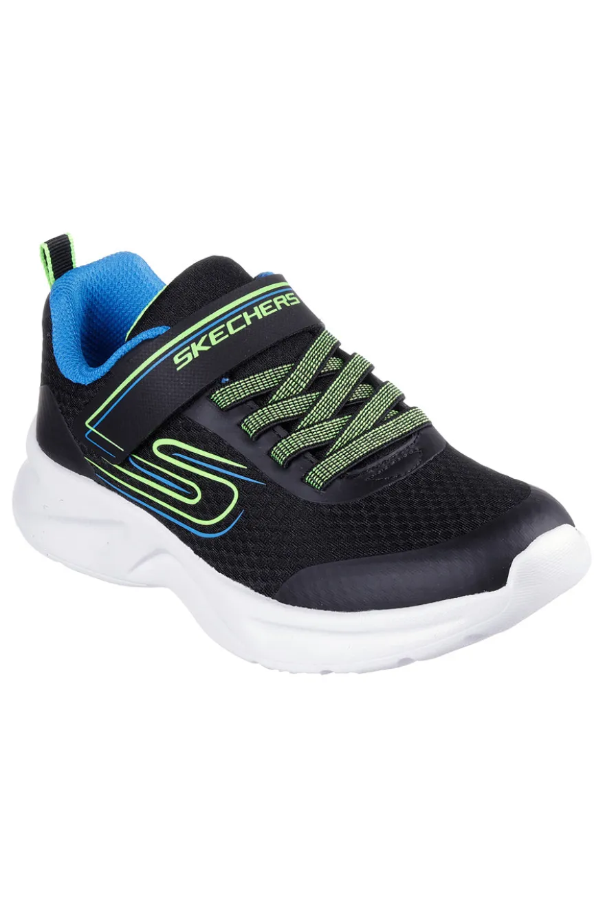 Skechers Dynamic Swift Tread schwarze Turnschuhe mit Riss