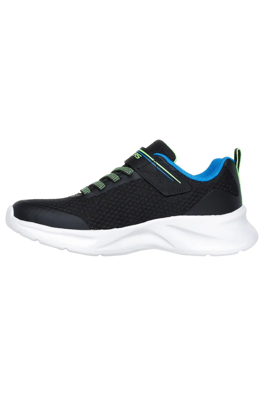 Skechers Dynamic Swift Tread schwarze Turnschuhe mit Riss