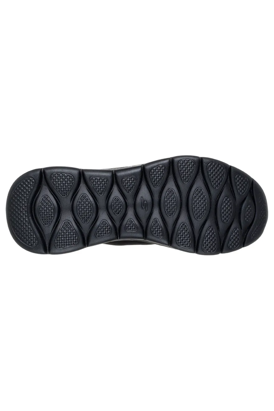 Skechers GO WALK FLEX SMOOTH MOTION – flexible schwarze Slip-On-Sneaker