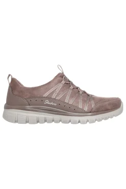 Skechers Graceful Cozy Hug – waschbare Sneaker aus veganem Memory-Schaum in Taupe