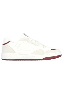 Skechers Koop-Volley Low Varsity Weiße Turnschuhe