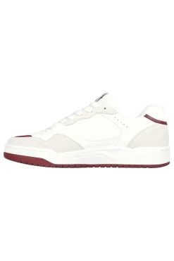 Skechers Koop-Volley Low Varsity Weiße Turnschuhe