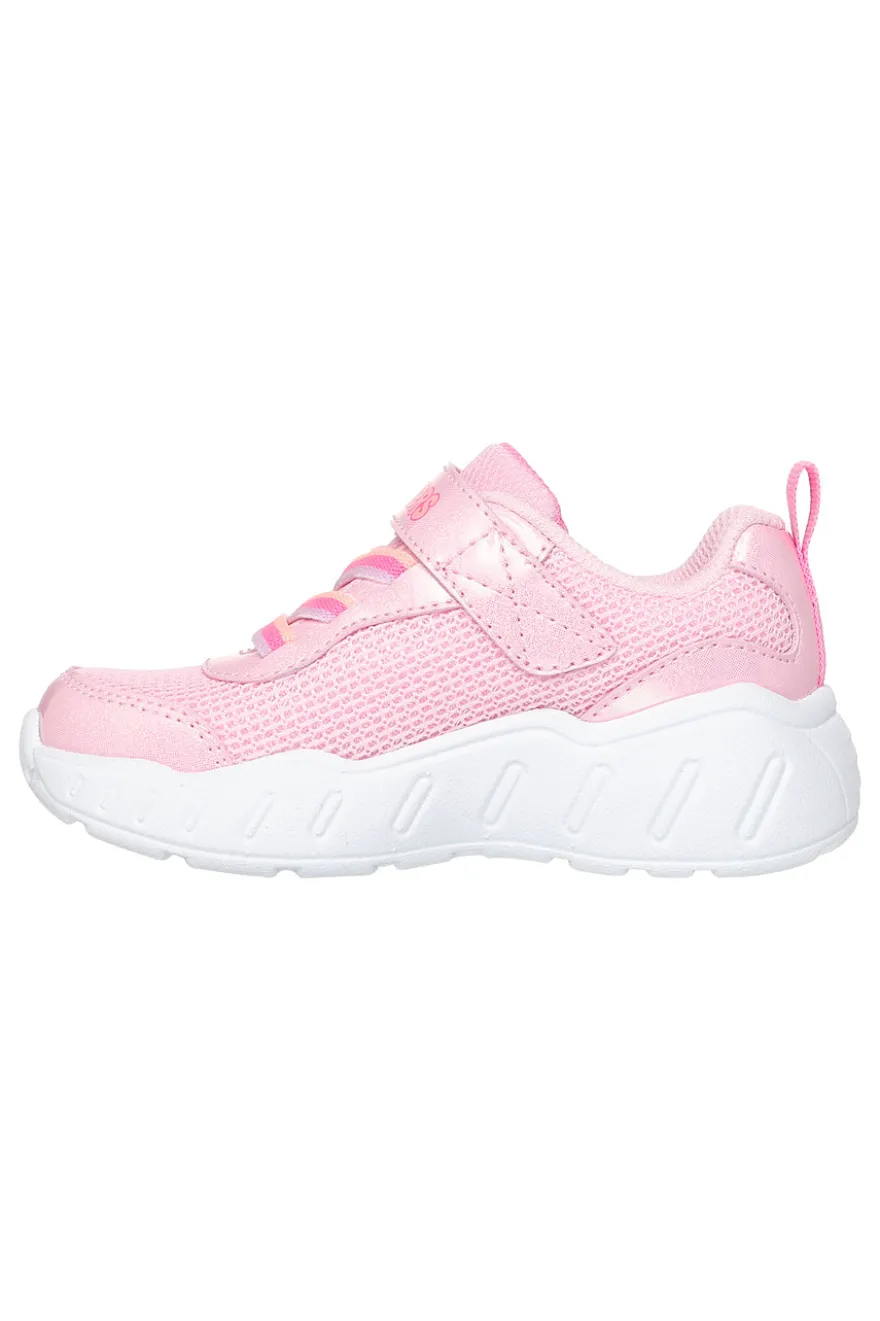 Skechers Play Scene Fun Squad – Rosa Sneaker mit Glitzer und verzierter Sohle