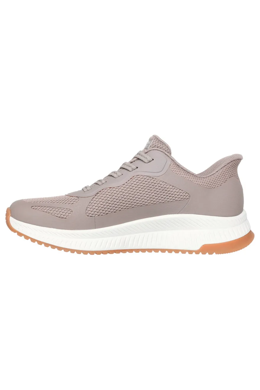 Skechers Slip-ins Taupe Sneakers: BOBS Squad 4 – Grundausstattung