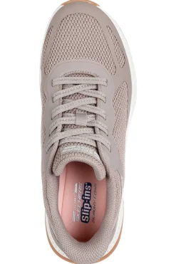 Skechers Slip-ins Taupe Sneakers: BOBS Squad 4 – Grundausstattung