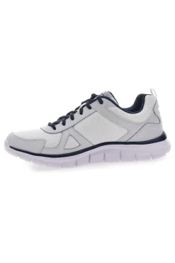 SKECHERS TRACK Fitnessschuhe mit Obermaterial aus grünem Leder und Mesh