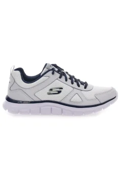 SKECHERS TRACK Fitnessschuhe mit Obermaterial aus grünem Leder und Mesh