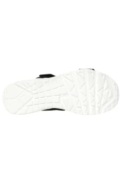 Skechers Uno – Summer Stand2 Vegane schwarze Sandalen mit Klettverschluss