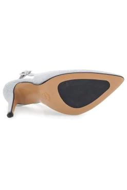 Slingback argento glitter con tacco alto Pittarello Romantic 5425