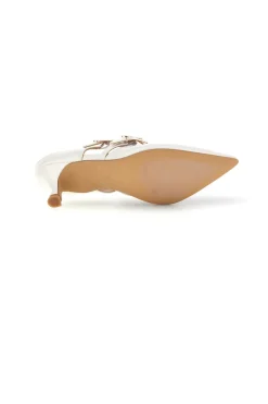 Slingback Bianche con punta affusolata Mon Dieu 9447Q7