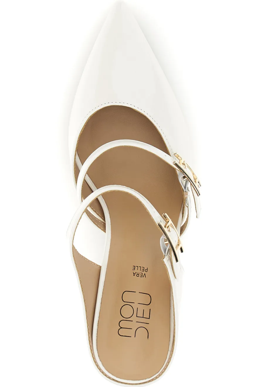 Slingback Bianche con punta affusolata Mon Dieu 9447Q7