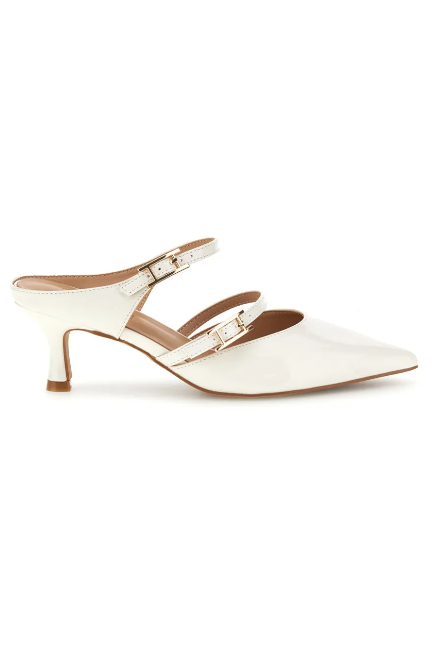 Slingback Bianche con punta affusolata Mon Dieu 9447Q7