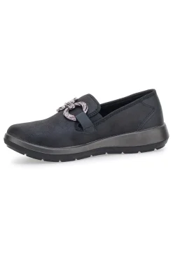 Slip on nere con accessorio decorativo Inblu 67 WG