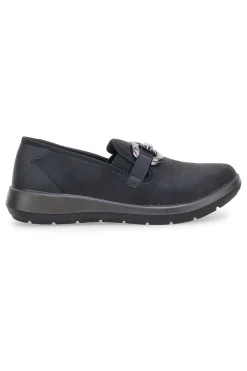 Slip on nere con accessorio decorativo Inblu 67 WG