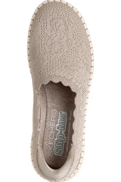 Slip on taupe in maglia traforata Skechers WILSHIRE BLVD TRUE CHARM