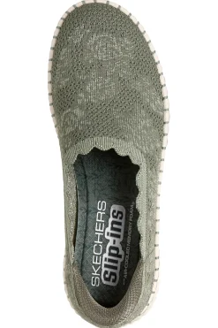 Slip on verde oliva in maglia traforata Skechers WILSHIRE BLVD TRUE CHARM
