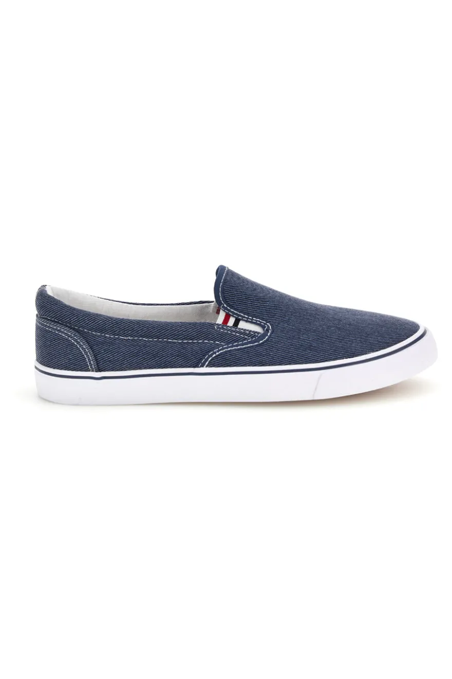 Slip-On Denim Fabric Sneakers 2t2l 24X030
