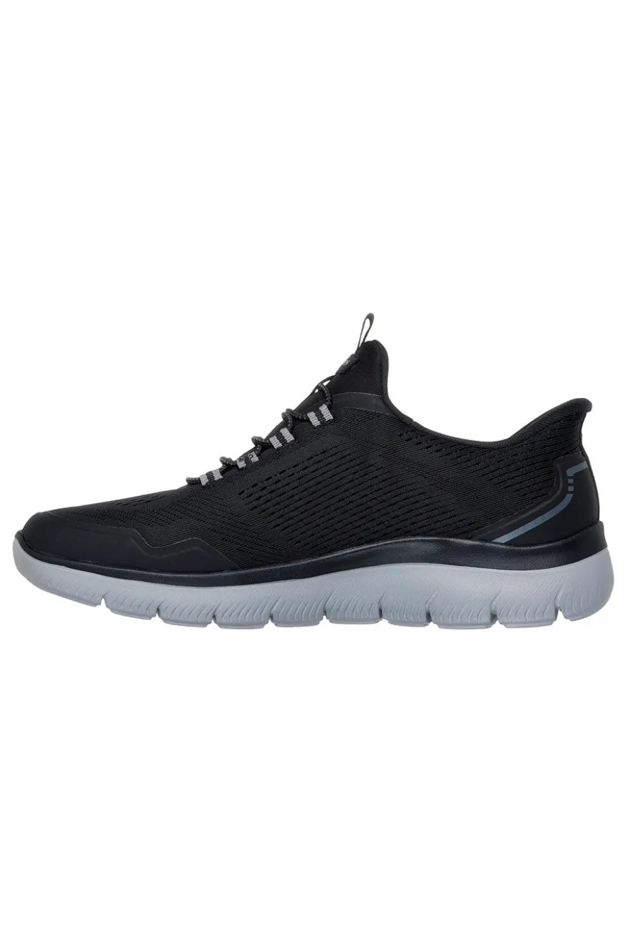 Slip-on nere vegan con suola ammortizzata Skechers Summits Top Rate