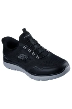 Slip-on nere vegan con suola ammortizzata Skechers Summits Top Rate