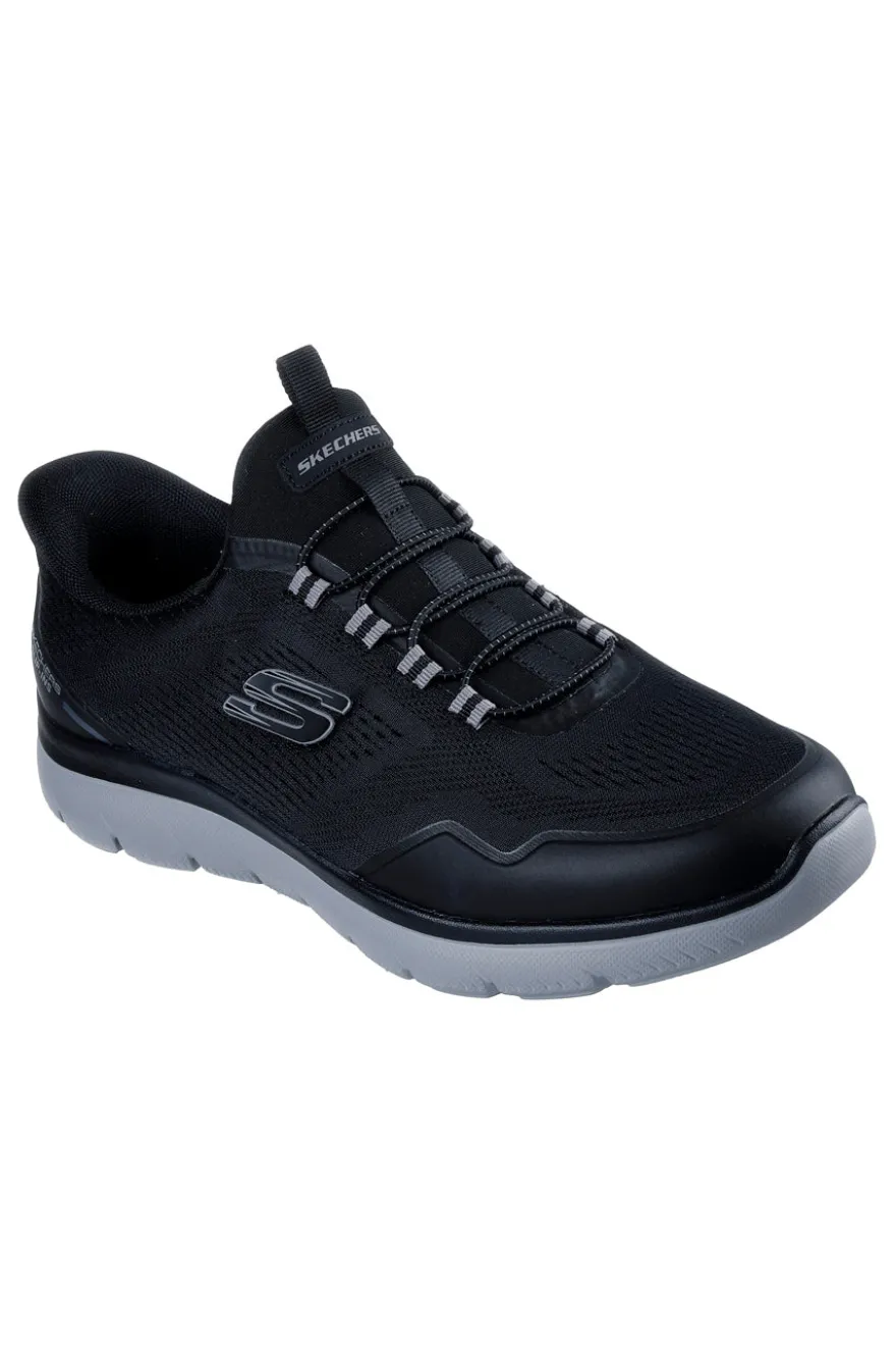 Slip-on nere vegan con suola ammortizzata Skechers Summits Top Rate