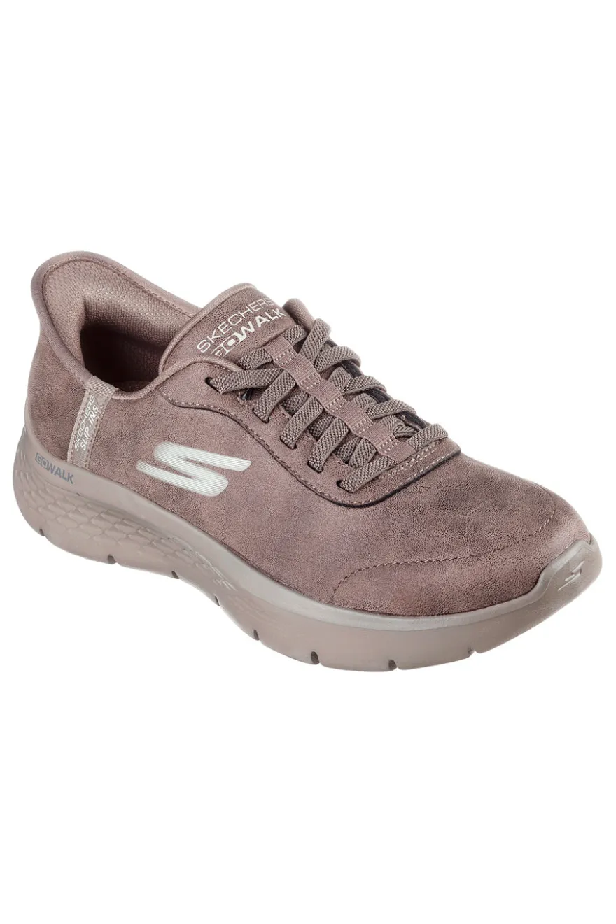 Slip-on taupe con Memory Foam e tecnologia Slip-ins Skechers GO WALK Flex - Mali