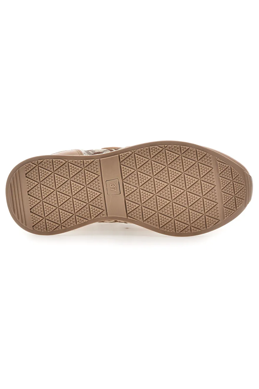 Sneaker beige con dettagli beige scuro Laura Biagiotti 9625