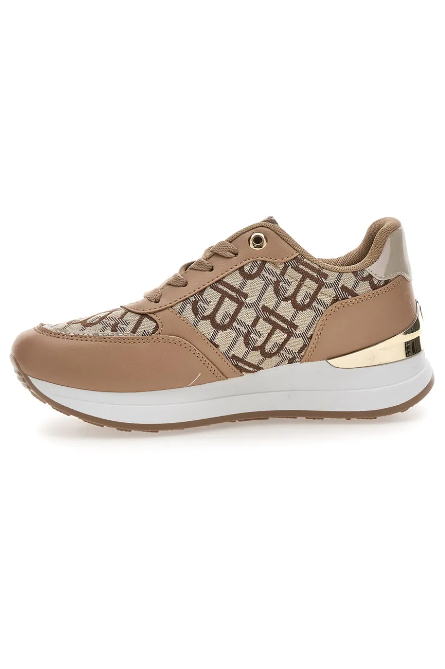 Sneaker beige con dettagli beige scuro Laura Biagiotti 9625