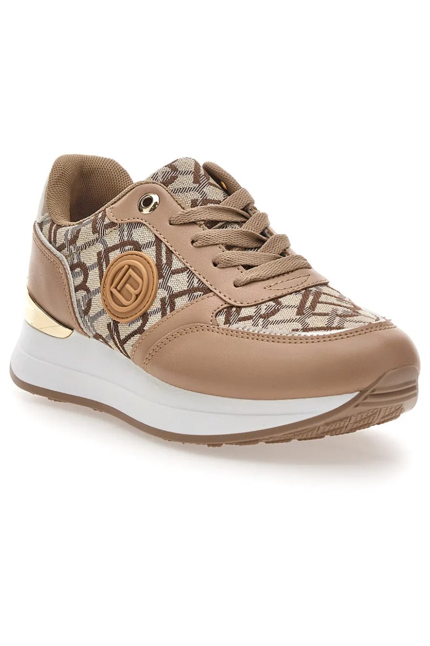 Sneaker beige con dettagli beige scuro Laura Biagiotti 9625