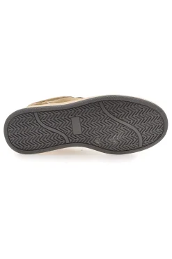 Sneaker beige in vera pelle con dettagli argento Pittarello Capsule Kelly