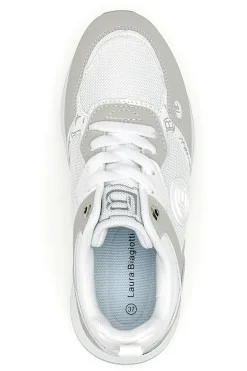 Sneaker bianca e grigia con inserti argento Laura Biagiotti 9623