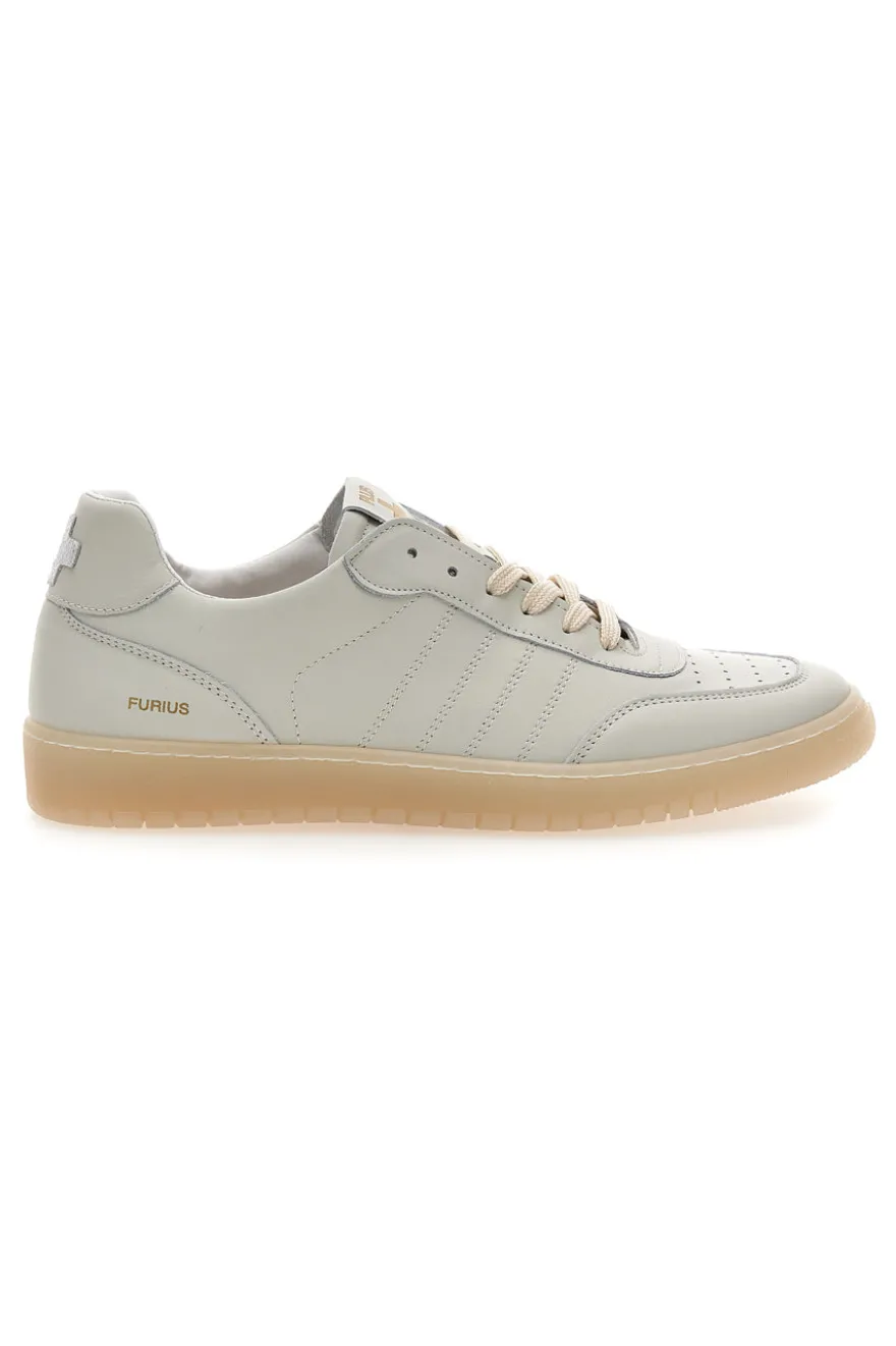 Sneaker bianca in vera pelle Pittarello Plus Furius