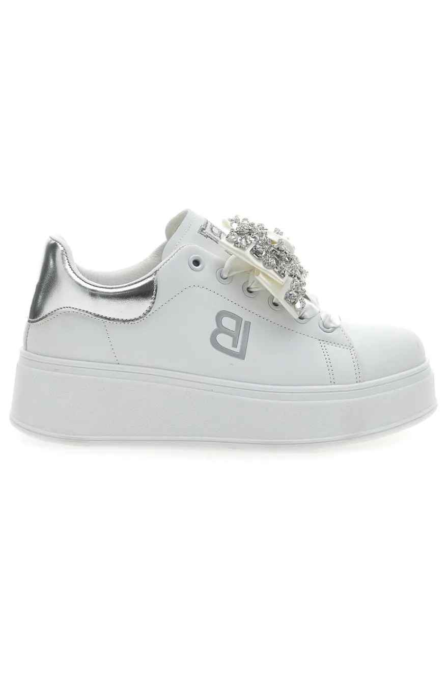 Sneaker Bianche Con Fiocco Laura Biagiotti 8929