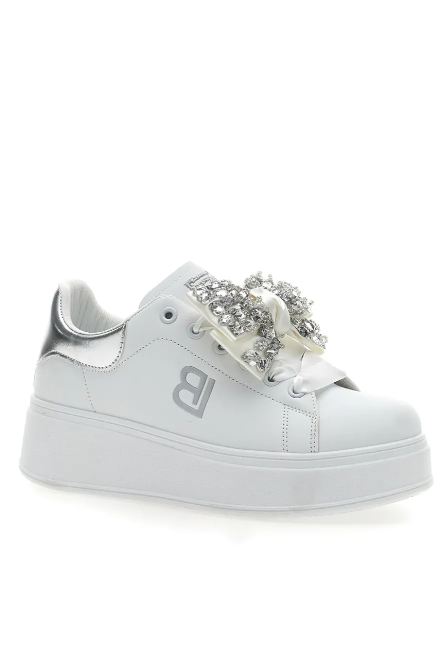 Sneaker Bianche Con Fiocco Laura Biagiotti 8929