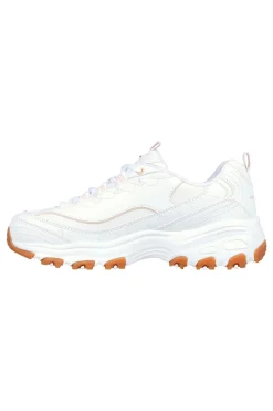 Sneaker da Donna Bianca con suola gum e Memory Foam Skechers D’Lites Good Neutral