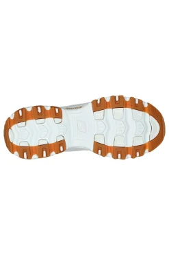 Sneaker da Donna Bianca con suola gum e Memory Foam Skechers D’Lites Good Neutral