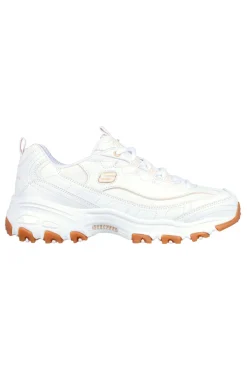 Sneaker da Donna Bianca con suola gum e Memory Foam Skechers D’Lites Good Neutral