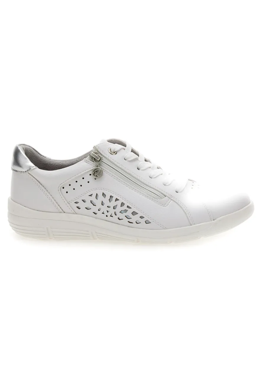 Sneaker da donna bianca traforata Relife 67172470307F