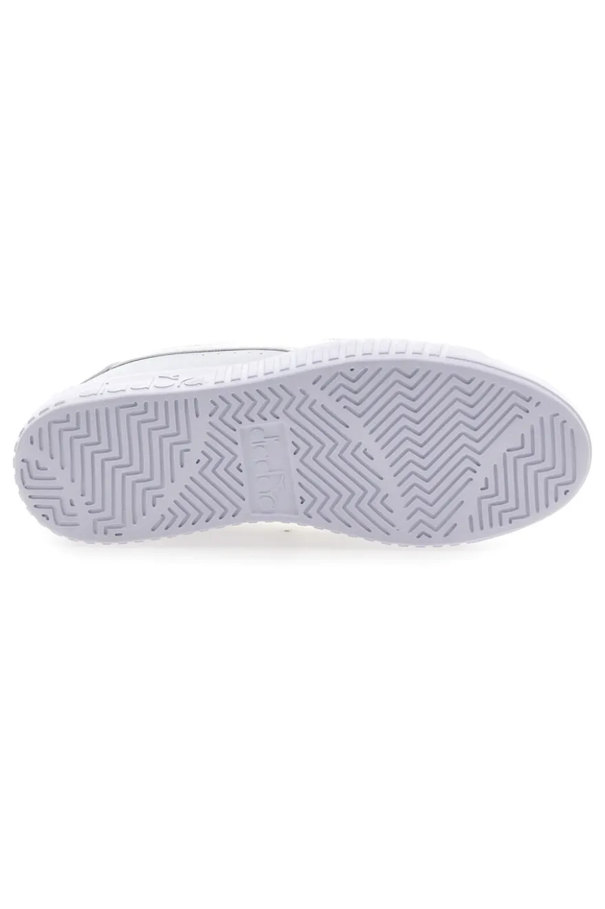 Sneaker da donna bianche con platform e dettagli oro Diadora Game Step Glam GS
