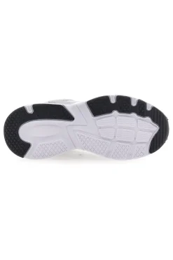 Sneaker da ragazza bianche e argento con inserti metallizzati Diadora Alley Metal GS