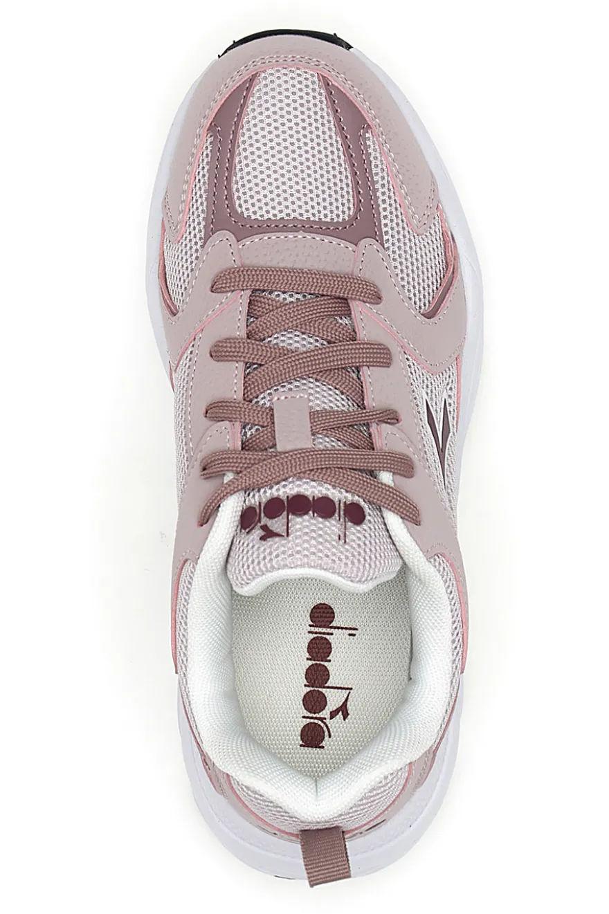 Sneaker da ragazza rosa con inserti a contrasto Diadora Alley GS