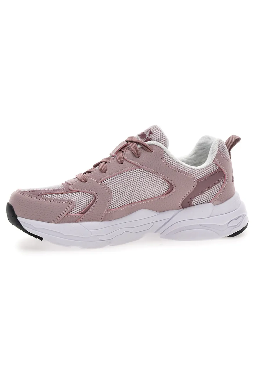 Sneaker da ragazza rosa con inserti a contrasto Diadora Alley GS