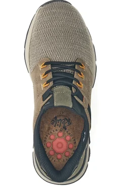 Sneaker da uomo beige e verde con inserti tecnici Relife 68882672301E