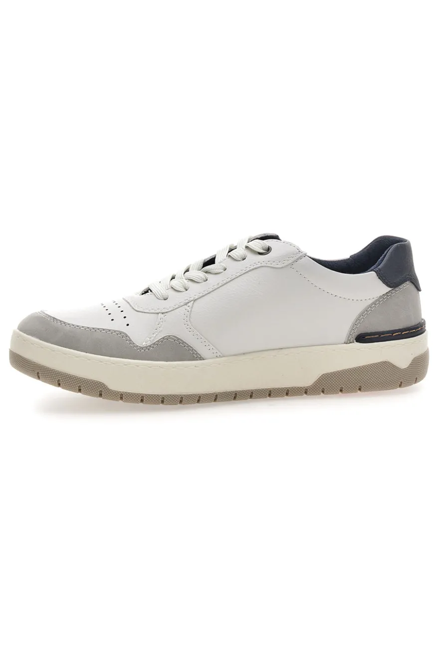 Sneaker da uomo bianco e blu con inserti a contrasto Relife 68882572302