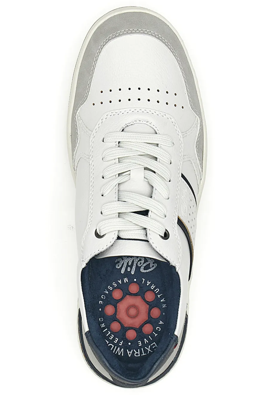 Sneaker da uomo bianco e blu con inserti a contrasto Relife 68882572302