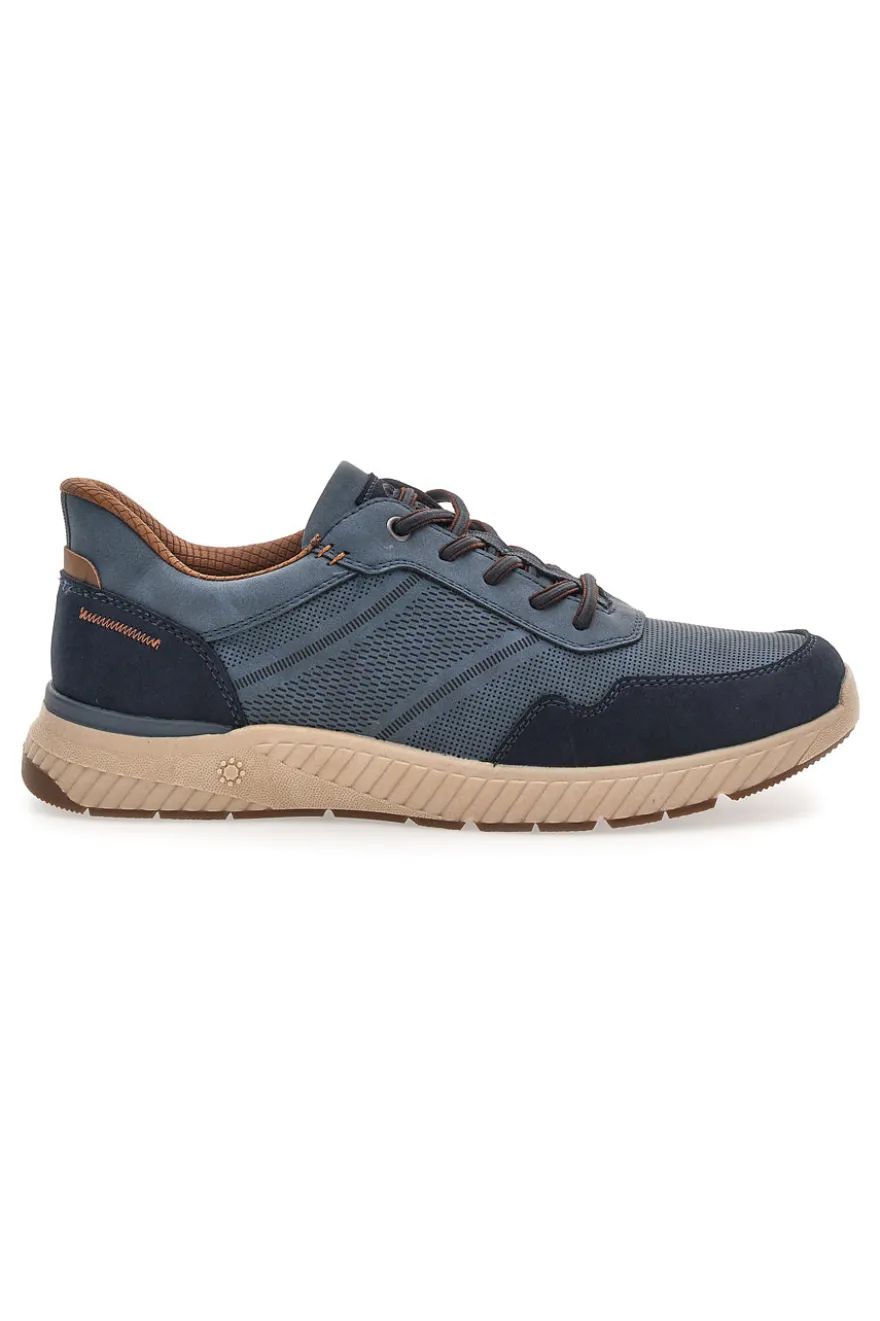 Sneaker da uomo blu con inserti a contrasto Relife 68882572103E