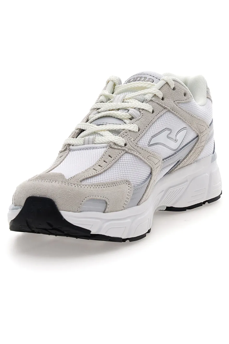 Sneaker da uomo grigie e bianche in mesh traspirante Joma RRT50S2602