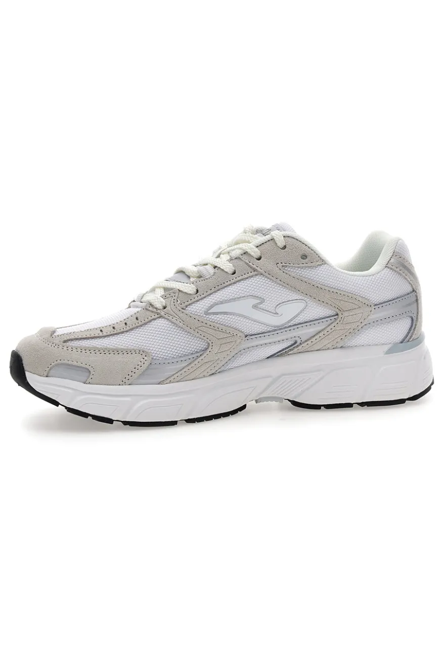 Sneaker da uomo grigie e bianche in mesh traspirante Joma RRT50S2602