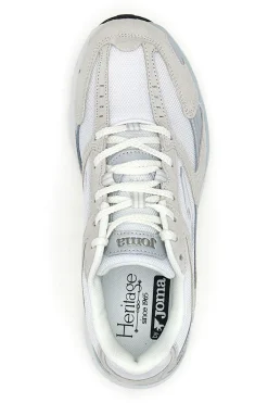 Sneaker da uomo grigie e bianche in mesh traspirante Joma RRT50S2602