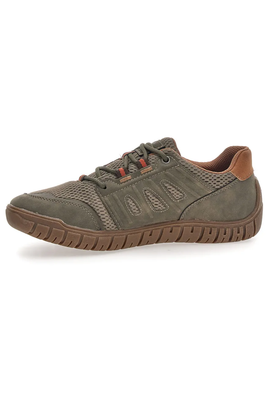 Sneaker da uomo verde con suola carrarmato Relife 68882572211F
